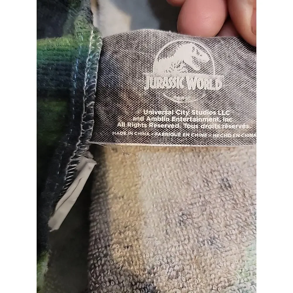 Youth Toddler Jurassic Park Vintage USED Hooded Towel